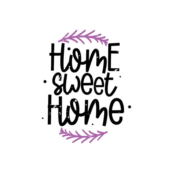Ev Tatlı Ev Harfleri Vektör Tasarımı.