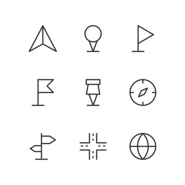 Konum Simgesi Vektör Tasarımı. 