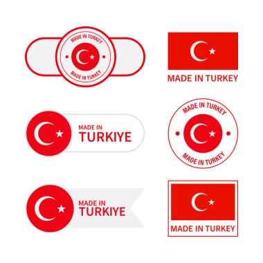 Grunge Türkiye 'de Kauçuk Damga Simgesi Vektör Tasarımı.