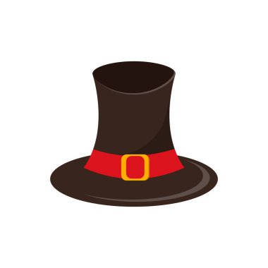 Sihirbaz Şapka Simgesi Vektör Tasarımı. 