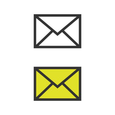 posta simgesi vektör tasarımı.