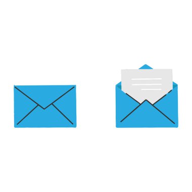 posta simgesi vektör tasarımı.