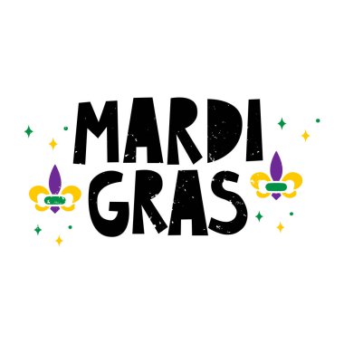 Mardi Gras Harf Vektörü Tasarımı.
