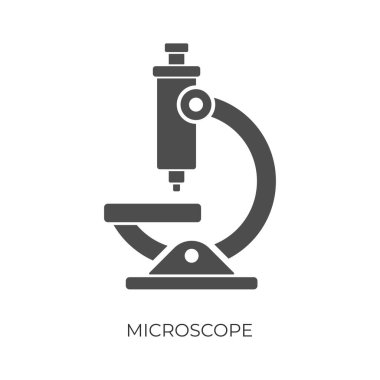 mikroskop simge vektör tasarımı.