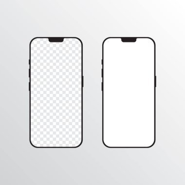 Mockup Ekran İphone Ayar Vektörü Tasarımı.