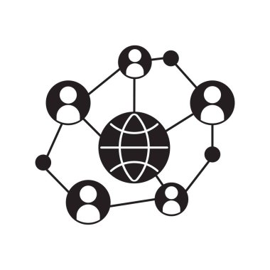 Ağ Simgesi Ayarlama Vektör Tasarımı.