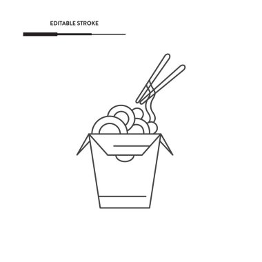 Erişte Simgesi Vektör Tasarımı. 