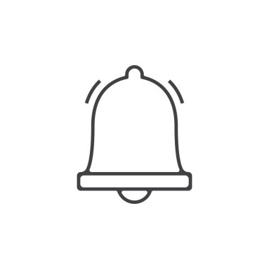 Bildirim Çanı Simgesi Vektör Tasarımı.