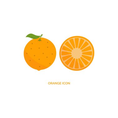 Turuncu Simge Vektör Tasarımı. 