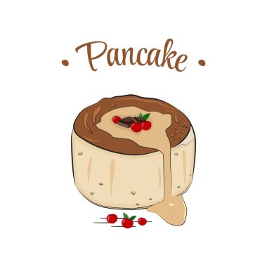 Pankek Simgesi Vektör Tasarımı.