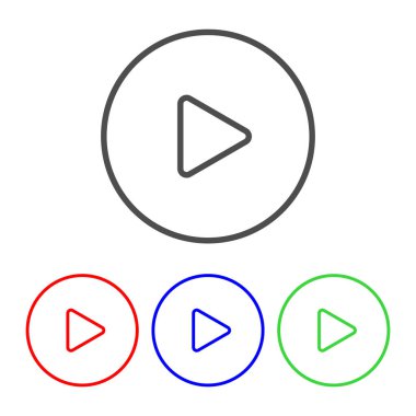 çalma düğmesi düz tasarımı.