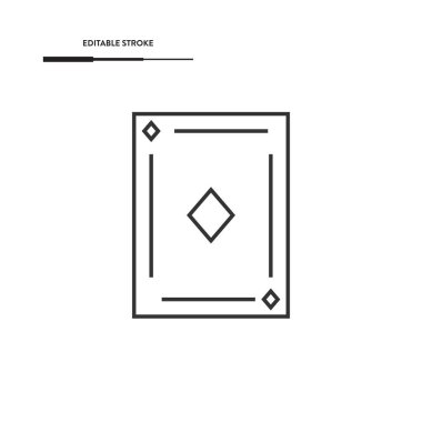 Kart Simgesi Vektör Tasarımı Oynanıyor.