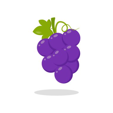 Üzüm Simgesi Vektör Tasarımı.
