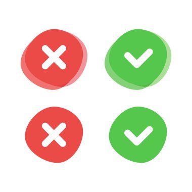 Anket ve İşaretleme Simgesi Vektör Tasarımı.