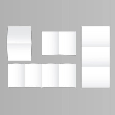 Gerçekçi Katlanmış Kağıt Simgesi Vektör Tasarımı.