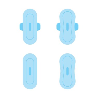 Sanitary Pad Icon Set Vector Design.