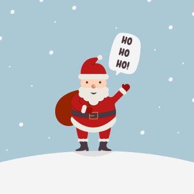 Noel Baba Simge Vektör Tasarımı.