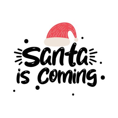 Noel Baba Harf Vektörü Tasarımı Yapıyor.