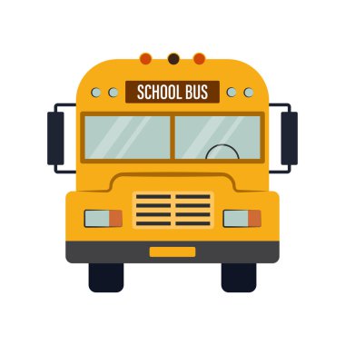 Okul yolu simgesi vektör tasarımı.