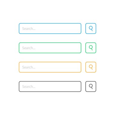 Arama Çubuğu Vektör Tasarımı.