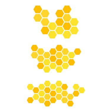 Arı Bal Tarağı Simgesi Vektör Tasarımı.