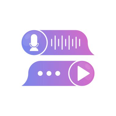 Sohbet Podcast Vektör Tasarımı.