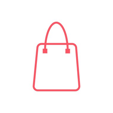 alışveriş poşeti ikon vektör tasarımı.