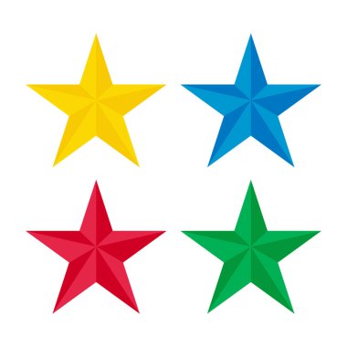 Yıldız simgesi vektör tasarımı.