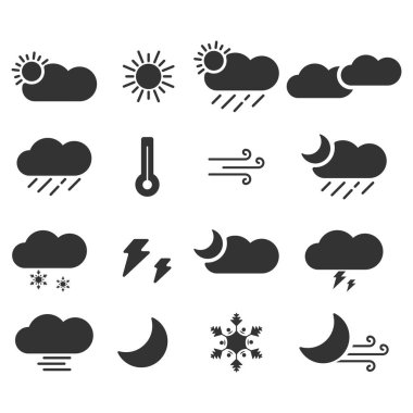 hava simgesi vektör tasarımı.