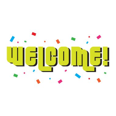 Kaligrafi Metin Vektör Tasarımı Hoşgeldiniz.