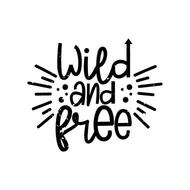 Vahşi ve Bedava Harf Vektörü Tasarımı.