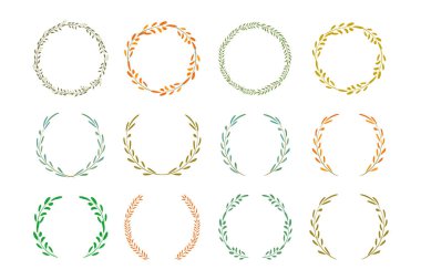 Çelenk Simgesi Vektör Tasarımı.