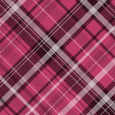 Ekose Desenli Arkaplan Vektör Tasarımı.