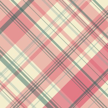 Ekose Desenli Arkaplan Vektör Tasarımı.