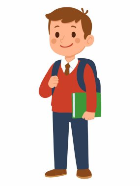 Mutlu okul çocuklarının çizgi film çizimi