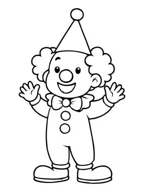 Palyaço boyama sayfalarında büyük gülüşlü neşeli palyaçolar var. Çocukların yaratıcılıklarını serbest bırakmaları için mükemmel..