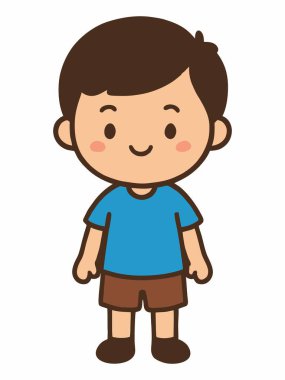 Tatlı çocuk çizgi film karakterleri.