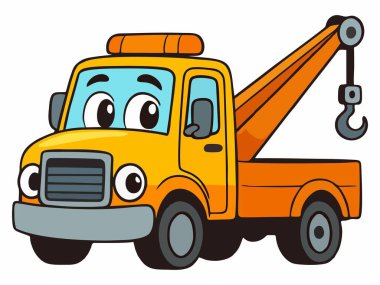 Tatlı karikatür çekici.