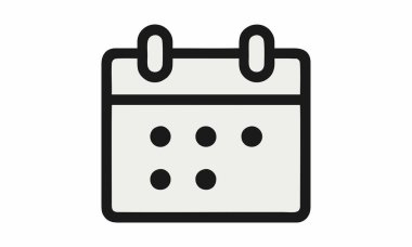 Minimalist takvim simgesi çizimi