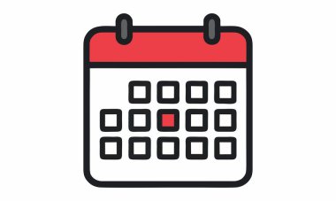 Minimalist takvim simgesi çizimi