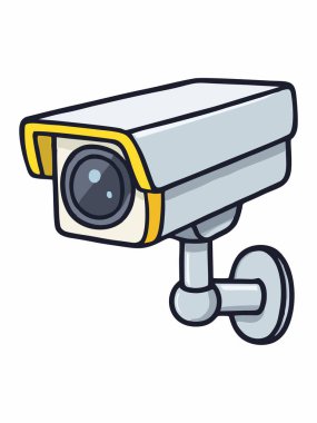 Illustration of a security CCTV camera
