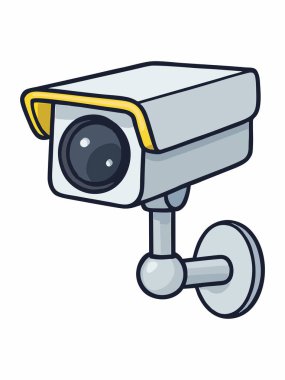 Illustration of a security CCTV camera