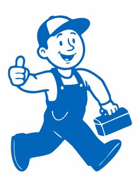 Bir zanaatkârın grafiksel çizimi