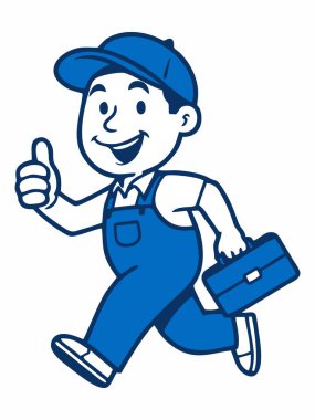 Bir zanaatkârın grafiksel çizimi