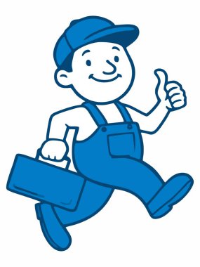 Bir zanaatkârın grafiksel çizimi