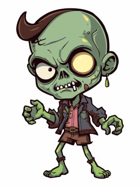 Zombi çizgi film karakteri çizimi