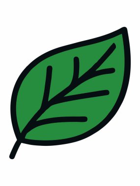 Yeşil yaprak eko sembolü vektörü