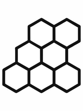 Minimalist bal peteği altıgen desenli resimleme