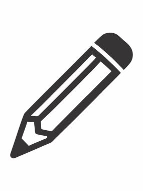 Silgi ile bir kalem simgesi çizimi