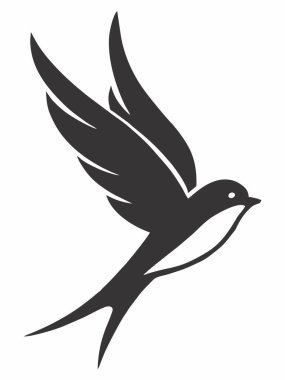 Kırlangıç siluetinin tasviri.